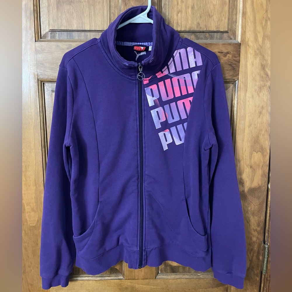 Puma Woman’s Purple Zip-Up Hoodie